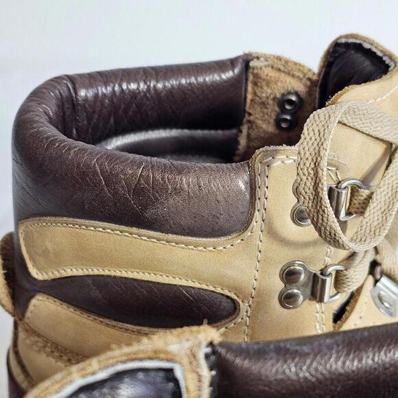 Vintage GRAND PIONEER Italian Work Brown Leather Boots Fits Like Men's US 10 - Picture 8 of 12